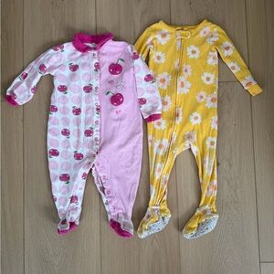 Pair of Baby Girl Sleepers (Size 6-12m)